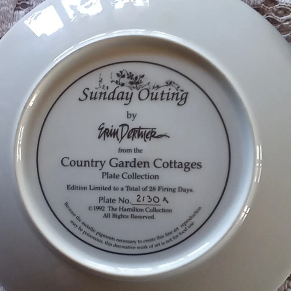 Sunday Outing by Erin Dertmer decorative plate